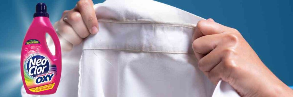 Eliminar manchas de sudor ropa con Activador del lavado de Neoclor